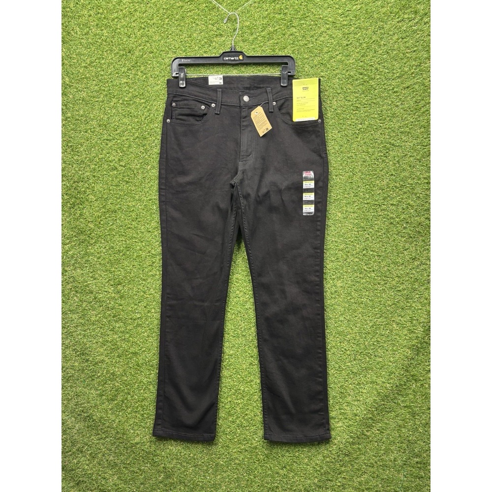 Levis 511 Slim Fit Jeans Mens 34x30 Black Stretch 045115382 Hipster Minimalist